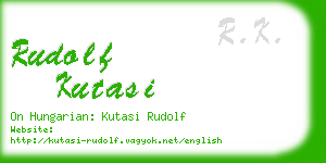 rudolf kutasi business card